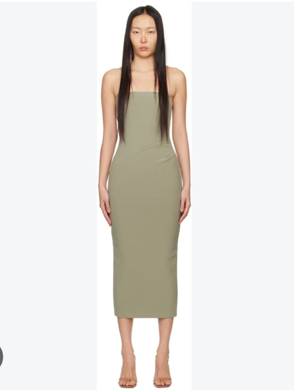 NWT Bec & Bridge Karina Strapless Midi Dress in Sage